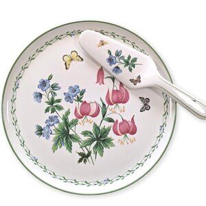 Studio Nova Garden Bloom Cake Plate with Server 14" Across